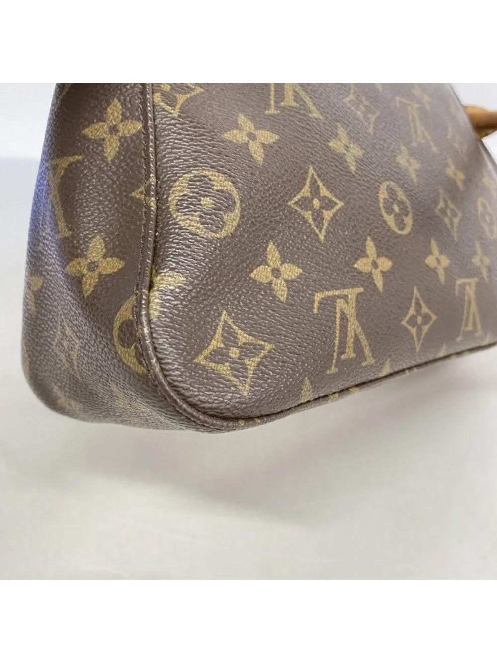 Louis Vuitton Shoulder Bag Monogram Mini Looping Brown